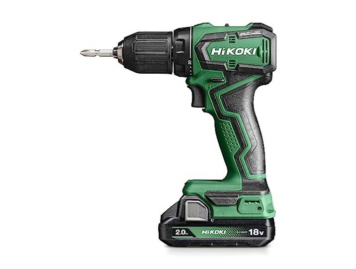 HIKOKI Akku Bohrschrauber DS18DDWRZ\, Bohrfutterweite: 1\,5-13 mm (18V\, 2\,0 Ah Li-ion Akku\, Max. Festdrehmoment (hart): 55 Nm\, Leerlaufdrehzahl 2.Gang: 0-1700 min-1\, Brushless) Zubehör im HSCII Koffer