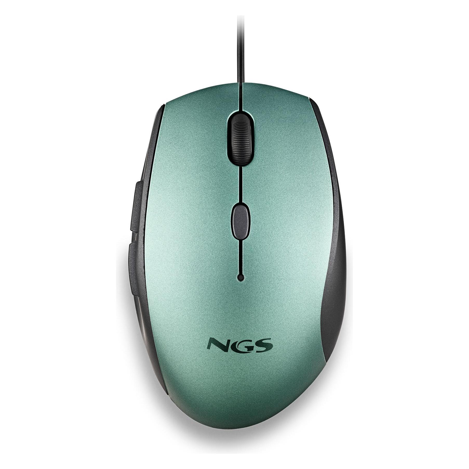 NGS Souris Filaire Moth (Noir/Vert) (Kabelgebunden) (NGS-MOUSE-1238)