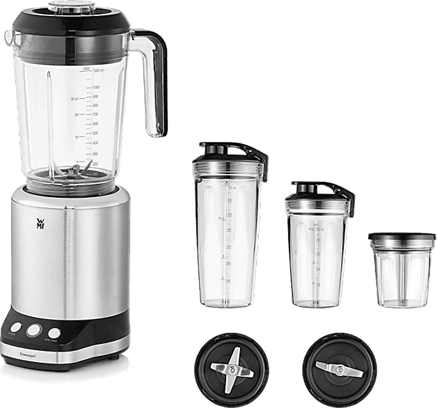 Batidora de vaso - WMF Kult X, 1.2L, 900W, Multifunción, Plata