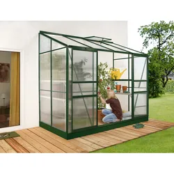 Vitavia Anlehn-Gewächshaus "Ida 3300",smaragd grün,3,3 m2