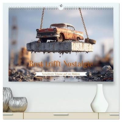 Rost trifft Nostalgie (hochwertiger Premium Wandkalender 2027 DIN A2 quer), Kunstdruck in Hochglanz