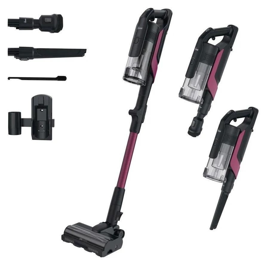 Hoover HF610HX 011, Stabstaubsauger, Beutellos, Magenta, 0,7 l, Trocken, EPA