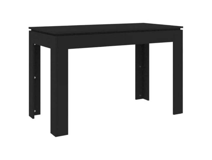 GHVBNMF Esstisch Schwarz 120x60x76 cm Küchentisch Holzwerkstoff Moderne rechteckige Speisetafel für Küche und Wohnbereich: Stabile Konstruktion mit feucht abwischbarer Schutzschicht.