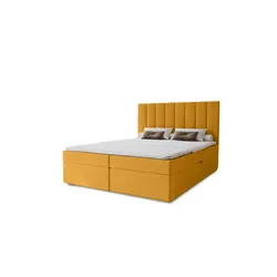Boxbett mit Stauraum  Nelia ¦ gelb ¦ Maße (cm): B: 122 H: 124