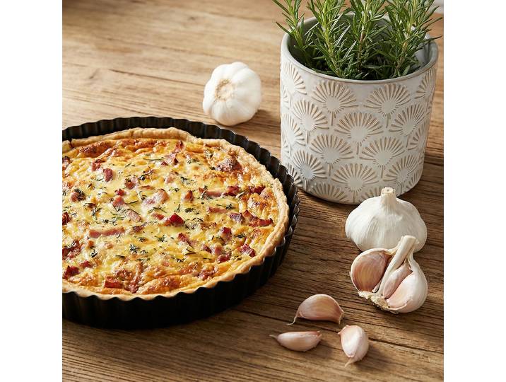 Quiche-Backform A LA TARTE 24 x 3 x 24cm Schwarz/Schwarz