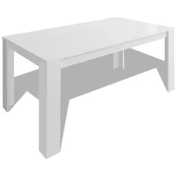 Helloshop26 - Weißer Designer-Ess-/Wohnzimmertisch 140 cm
