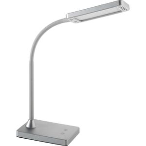 Alco Schreibtischlampe 907, silber, LED, dimmbar, mit Touchpanel, 360 Lumen, warm- bis tageslichtweiß