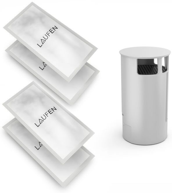LAUFEN Cleanet riva Geruchsfilter-/Entkalkungsmittel H8916970000001 Set, für Dusch-WC