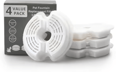 Inspire Curations 4 Pack Carbon Replacement Filters For Stainless Steel Cat Water Fountain 4pack
