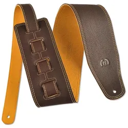 Harvest Premium Bassgurt Cow Floater Long Brown - Gitarrengurt