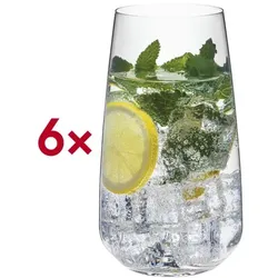 Rona Highball-Glas Highball Santorini 500 ml ungeeicht 6 Stück transparent, 14.5 cm