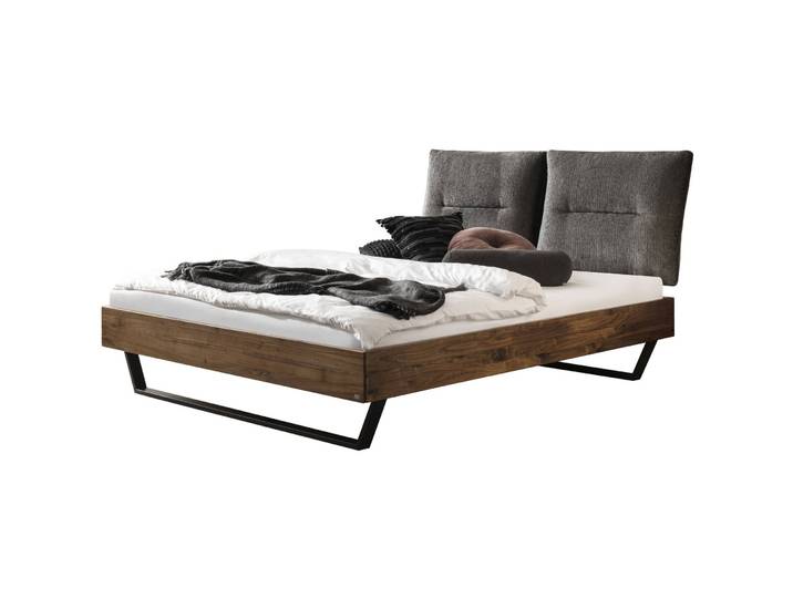Hasena Totti Bettgestell 200x200cm / Fusshöhe: 25cm / Metall: 16-Anthracit / Holz: 82-Nussbaum, geölt / Bezug: 751-Fusio anthracit - 14