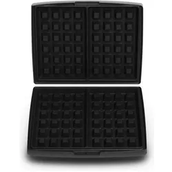 Fritel 142361 Zubehör für Waffeleisen Aluminium Waffelplatte, Waffeleisen, Schwarz