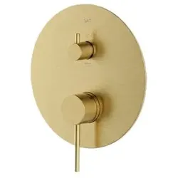 SAT Aurum Dusch- und Wannenarmatur ohne Unterputzkörper Gebürstetes Gold SATBAUR215VBG