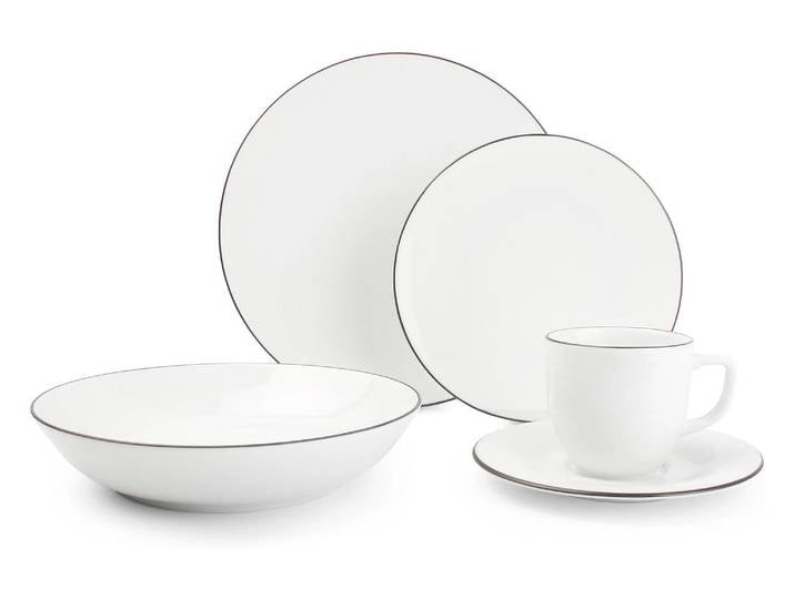Geschirr-Set SALT AND PEPPER Geschirrset Puro 2, 20-teilig , weiss (weiß), Geschirr-Sets, Geschirr-Set