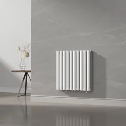 Design Röhrenheizkörper Nore Weiß 60x60cm Doppellagig 800W [neu.haus]