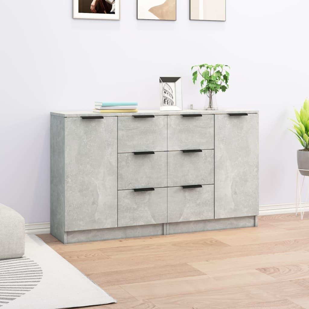 Metro Rungata 120cm Sideboard Gray 70cm H X 120cm W X 30cm D
