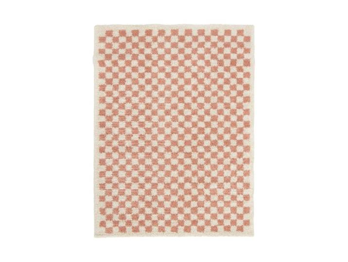 Tapis doux et confortable facile à entretenir rose 80 x 150 cm
