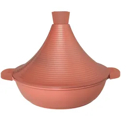 Aluguss Tajine Tagine Ø32cm mit Silikongriffe, Induktionsgeeignet