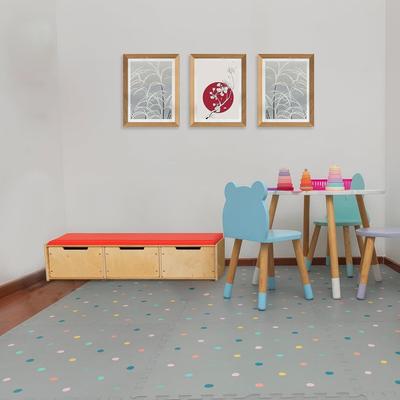 "Contender Reading Bench with Drawers, Ready to Assemble Durable Birch Wood Storage Bench - 46.75"""