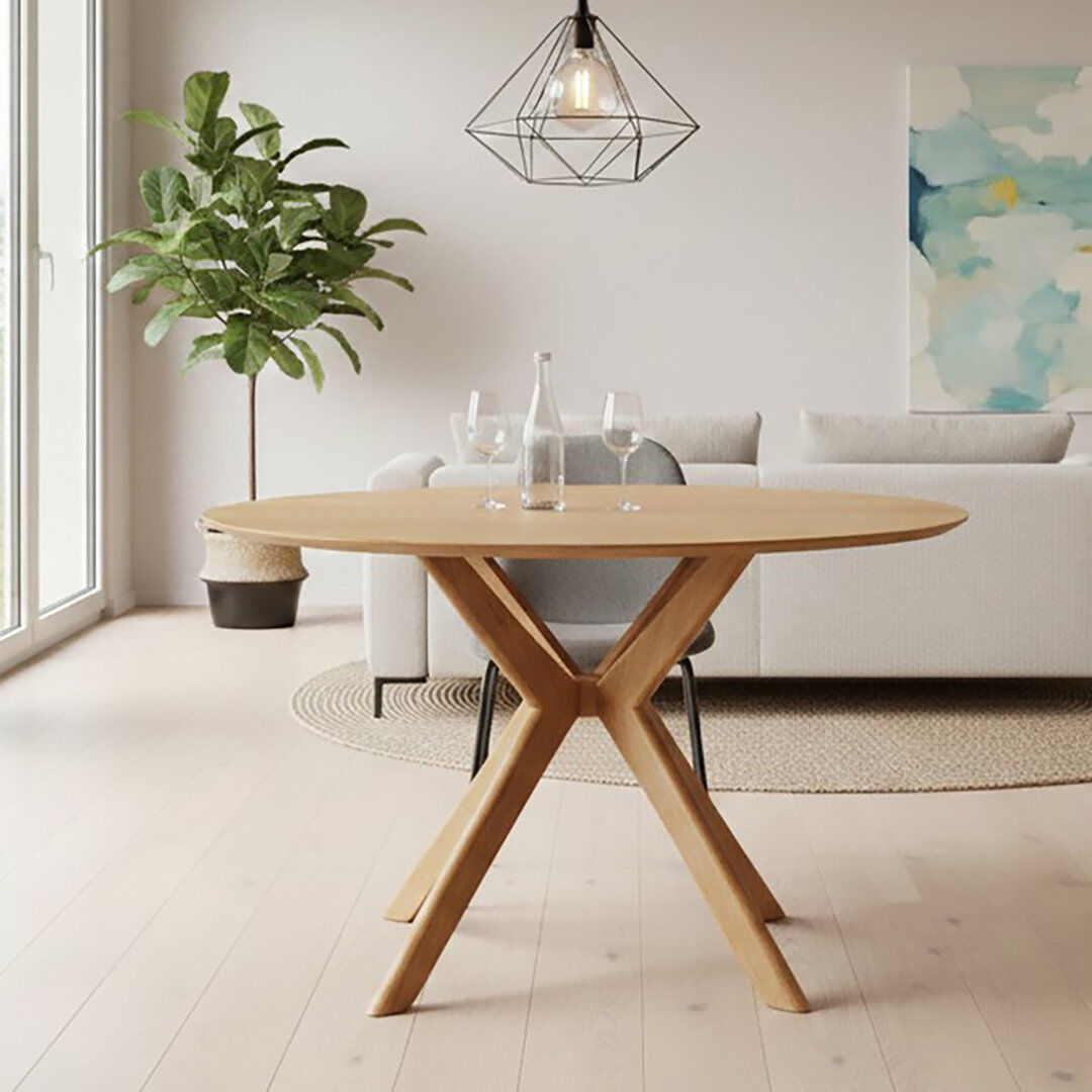 Borough Wharf Anele Round Dining Table Brown