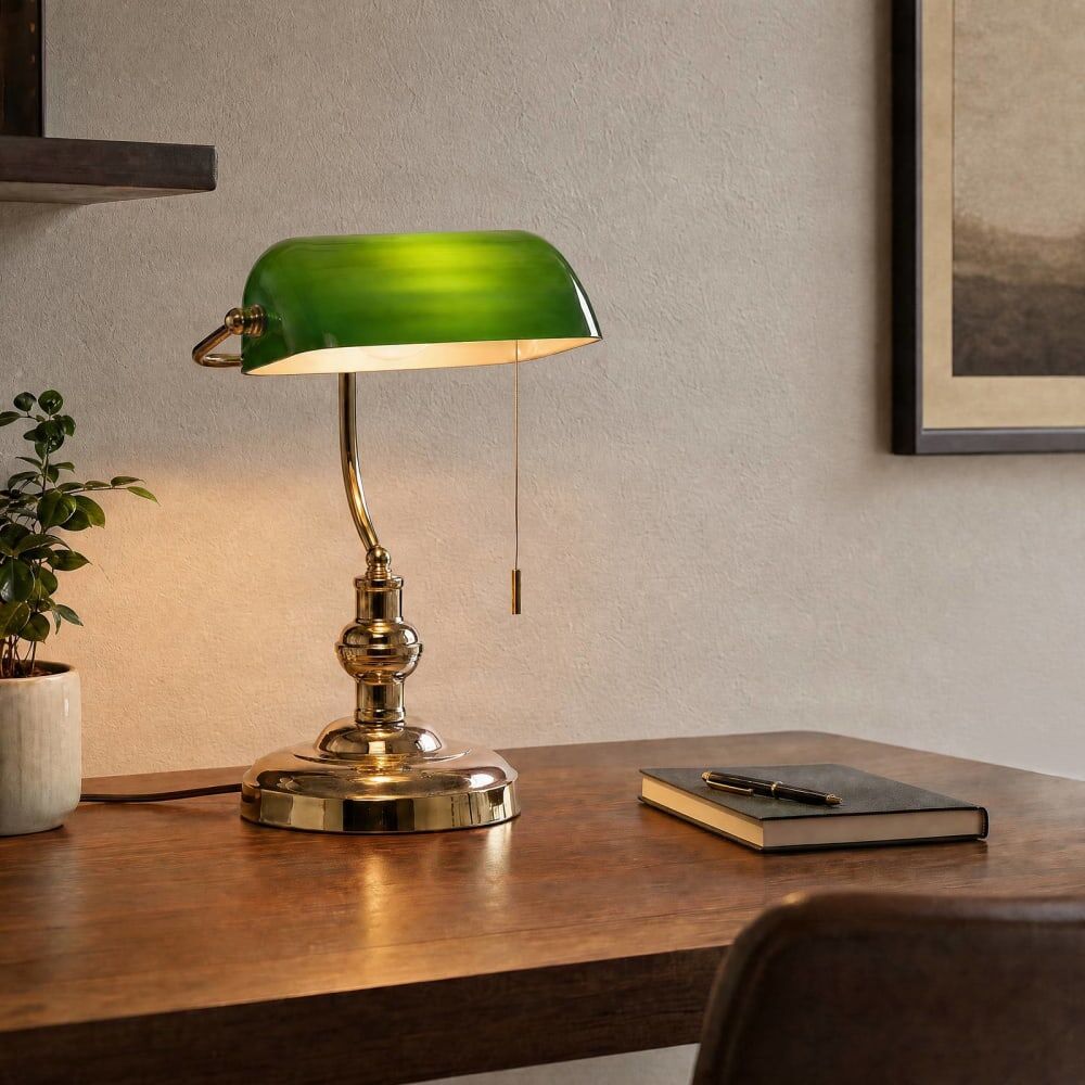 Lindby Lámpara de mesa de metal dorado
