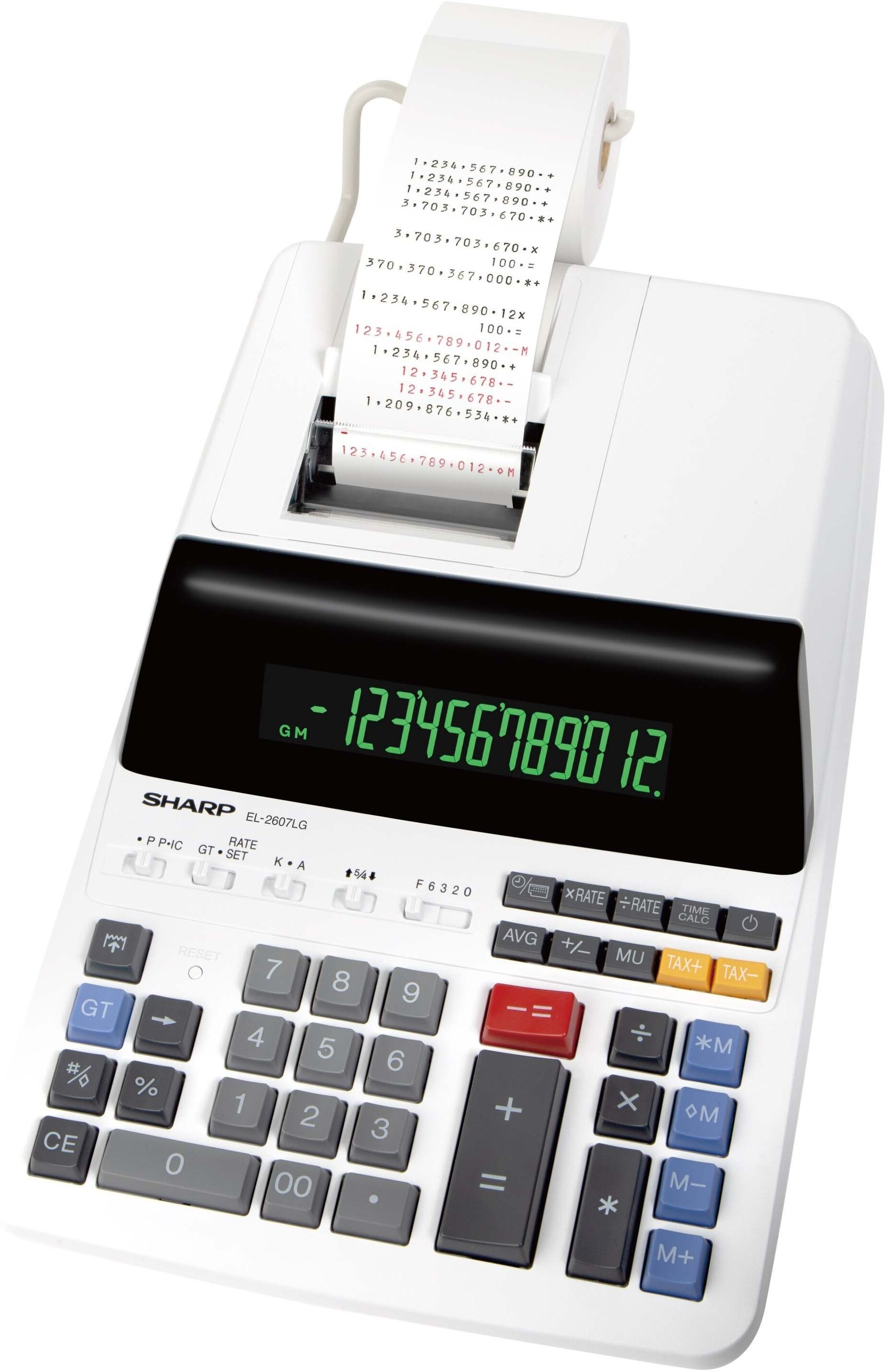 Sharp EL-2607LG calculator Desktop Printing Black, White