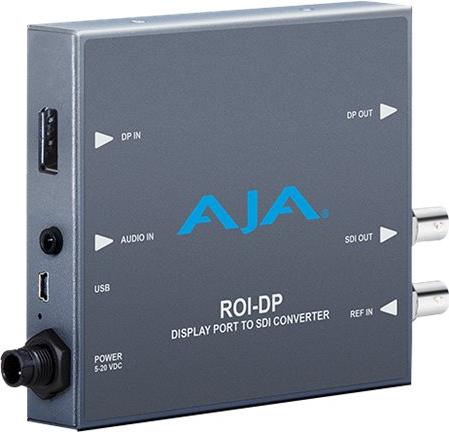 AJA ROI-DP, Aktiver Videokonverter, Grau, 1920 x 1080, -, 525i, 625i, 720p, 1080i, 1080p, 100 - 240 V, 50/60 Hz