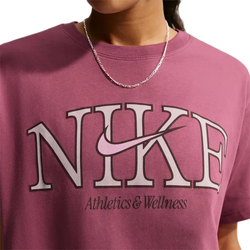 NIKE Sportswear Classic Oversize T-Shirt Damen 654 - pink smoke/pink smoke S