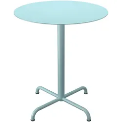 Pico Cafe-Tisch Outdoor Quadratisch Eisblau Rund Ø 64 cm
