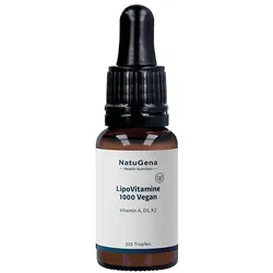 LIPOVITAMINE 1000 vegan Vitamin D3+A+K2 Tropfen 15 ml