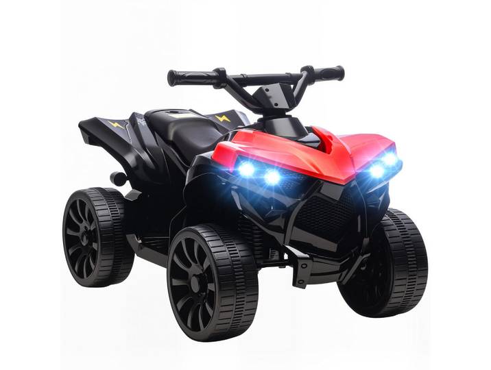 Aiyaplay Kinder-Elektroquad 6V Kinderquad mit Vorwärts-, Rückwärtsfunktion, Musik, Rot, Metall, 42x45x70 cm, unisex, Freizeit & Co, Gartenspielzeug, Kinder-Elektrofahrzeuge