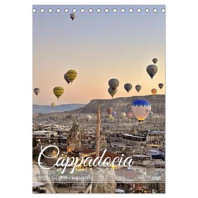 Cappadocia: Caves - Valleys - Balloons (Desk Calendar 2026 DIN A5 portrait), CALVENDO 12 Month DeskCalendar