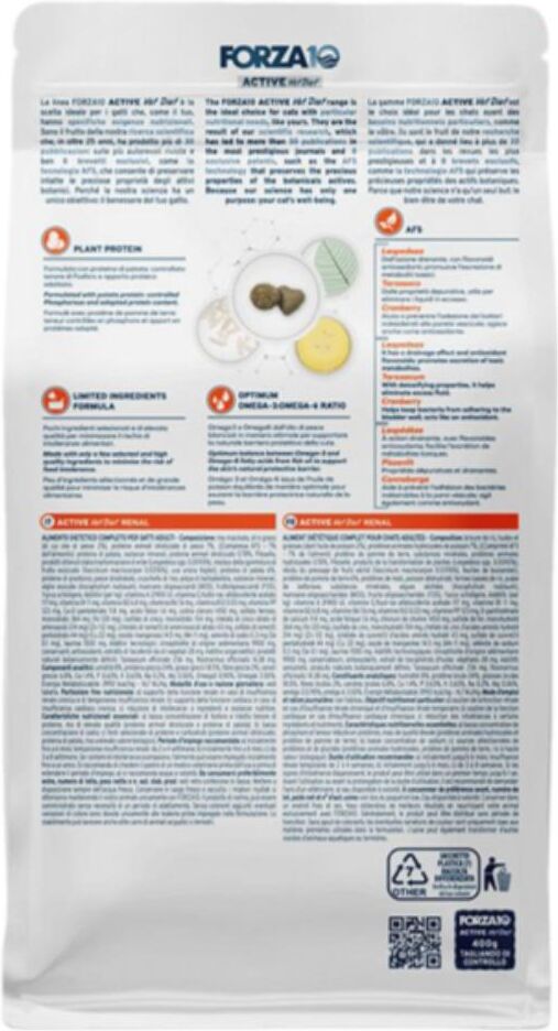 Forza10 Cat Active Vet Diet Renal con Pesce 400G