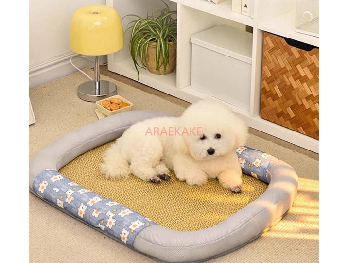 Nid pour chien, nid pour chat d'été, universel quatre saisons, lit pour chien, nid frais d'été, petit lit pour chien, tapis pour chien