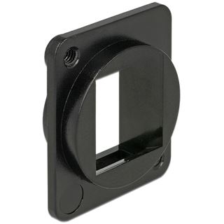 Delock Keystone Halterung 1 Port D-Typ (XLR) schwarz