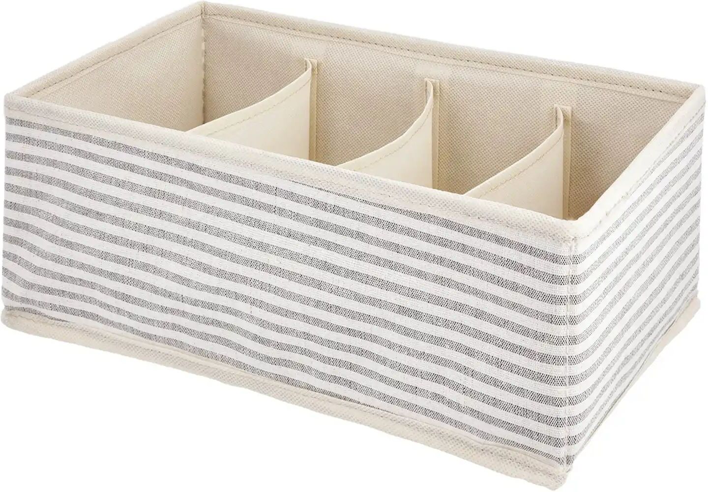 Höffner Aufbewahrungsbox mit Fächer   ¦ mehrfarbig ¦ Polyester,Baumwolle ¦ Maße (cm): B: