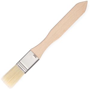 Hendi Backpinsel Butterpinsel, Borsten-Metallfixierung, natur, Naturborsten & Holzgriff, 19 x 2 cm, 2 Stück