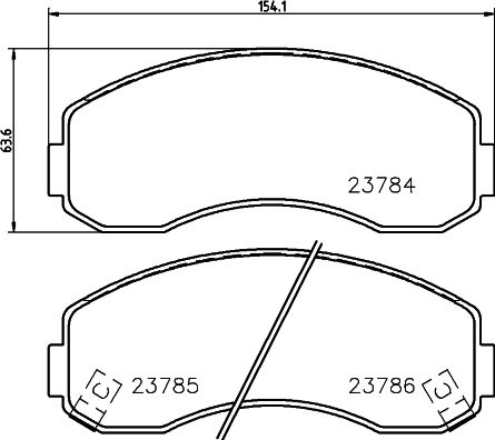 Don Bremsbelagsatz, Scheibenbremse Pcp2100 Für Asia Motors Kia