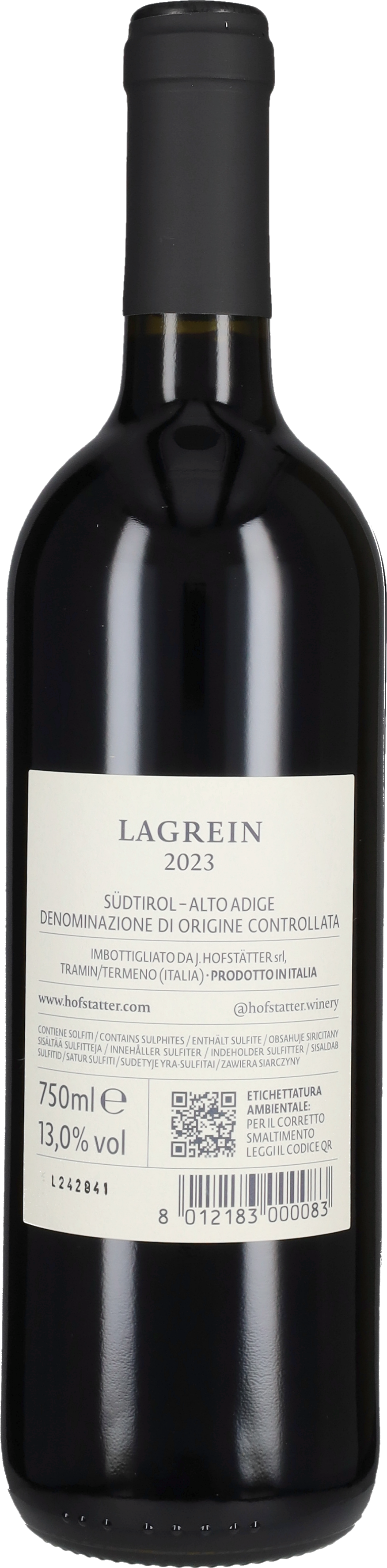 Hofstätter Lagrein Hofstatter 2024
