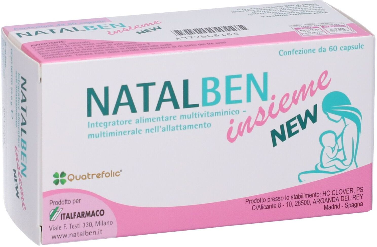 ITALFARMACO SpA Italfarmaco, Natalben Insieme New, 60 Capsule