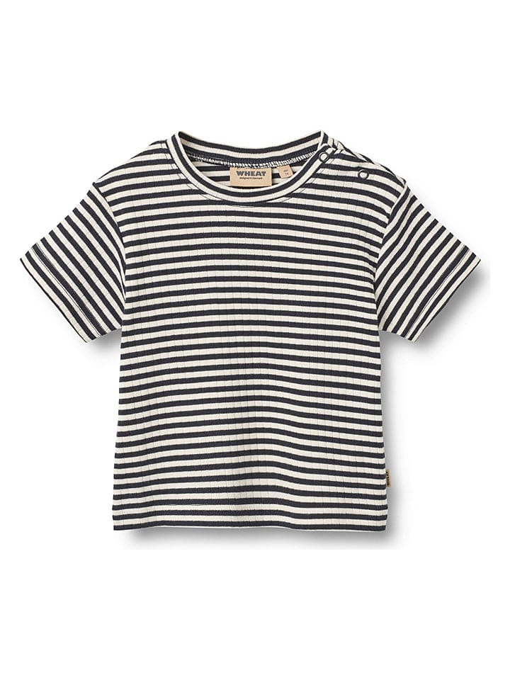 Wheat Shirt "Fabian" in Creme/ Schwarz - 80