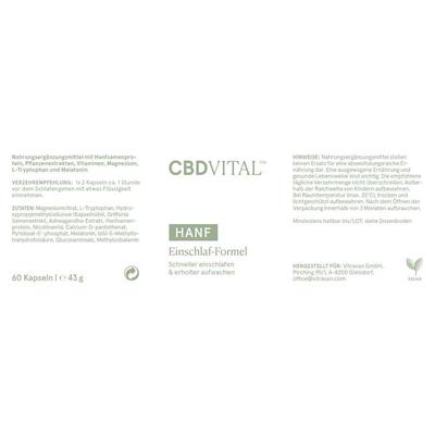 CBD Vital Hanf Schlaf-Formel Kapseln 2x 2x60 St