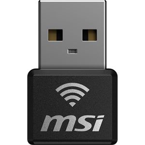 MSI WLAN-Adapter GUAX18N, AX1800, Nano, USB 2.0, bis 1775 Mbit/s, Wi-Fi 6, 5 GHz & 2,4 GHz, 2x2 MU-MIMO