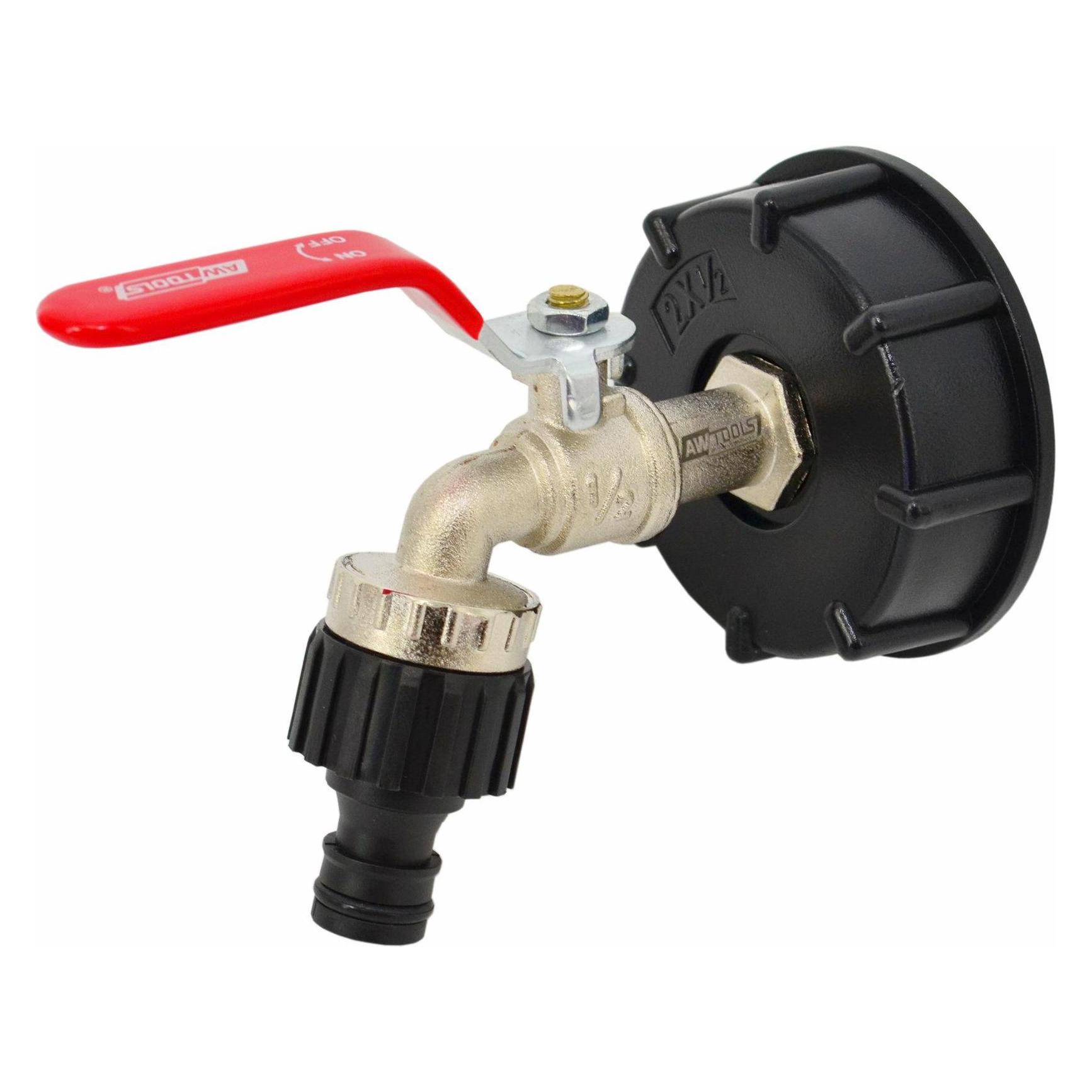 Awtools Gartenhahn für Tank, vernickeltes Zink (AW61490)
