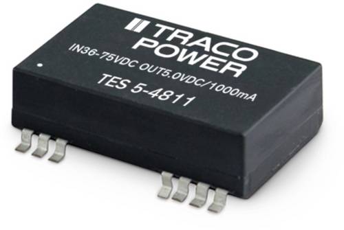 TracoPower TES 5-2412 DC/DC-Wandler, SMD 24 V/DC 5 V/DC 420mA 5W Anzahl Ausgänge: 1 x Inhalt 1St.