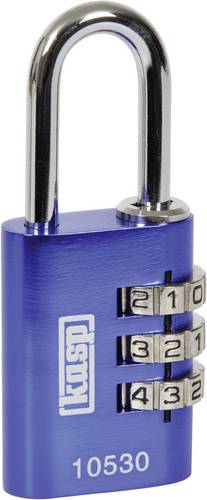 KASP K10530BLUD Vorhängeschloss 30mm Blau Zahlenschloss