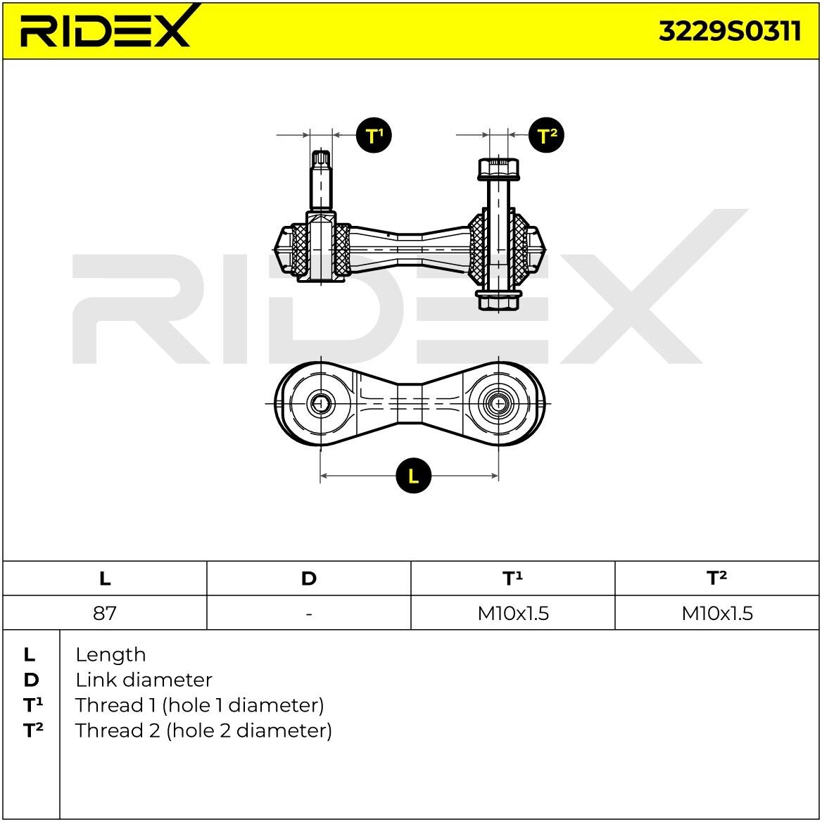 RIDEX 3229S0311 Anti-roll bar link