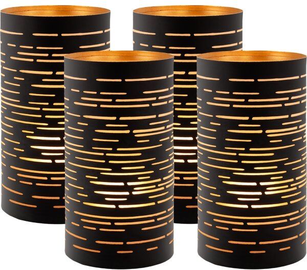 Securit® Corsica Metalstager, Sort/guld, 4 Stk