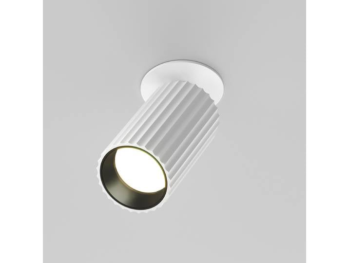 Spot encastrable Calipso 6 x 14 x 10cm Blanc/Blanc Matériau : Métal Surface en métal : Laqué Type de métal : Aluminium GU10